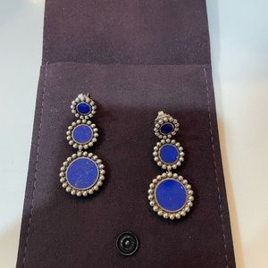 Lagos Lapis 3 drop earrings! Exc Condition!